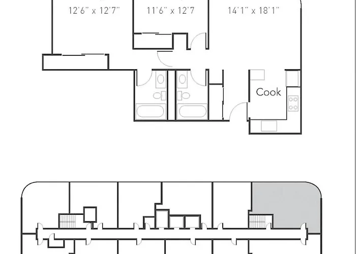 Appartement Mich Ave Downtown 2bd, Grant Park Museums #25 *